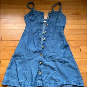 LOFT Jean  Button-Down Dress